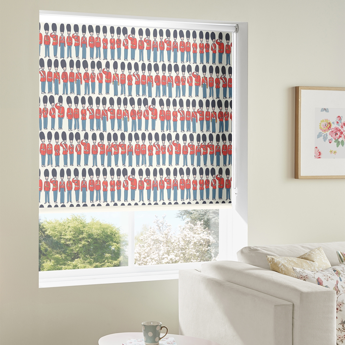 Product photograph of Cath Kidston London Guards Multi Roller Blind from Choice Furniture Superstore.